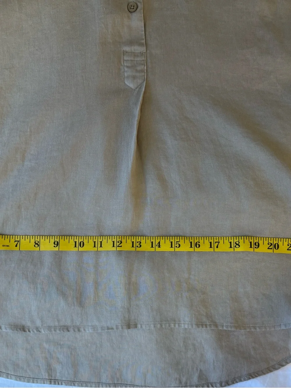 LRL Ralph Lauren Linen Tunic Top Womens Size Large Popover Lagenlook VTG - Picture 9 of 10